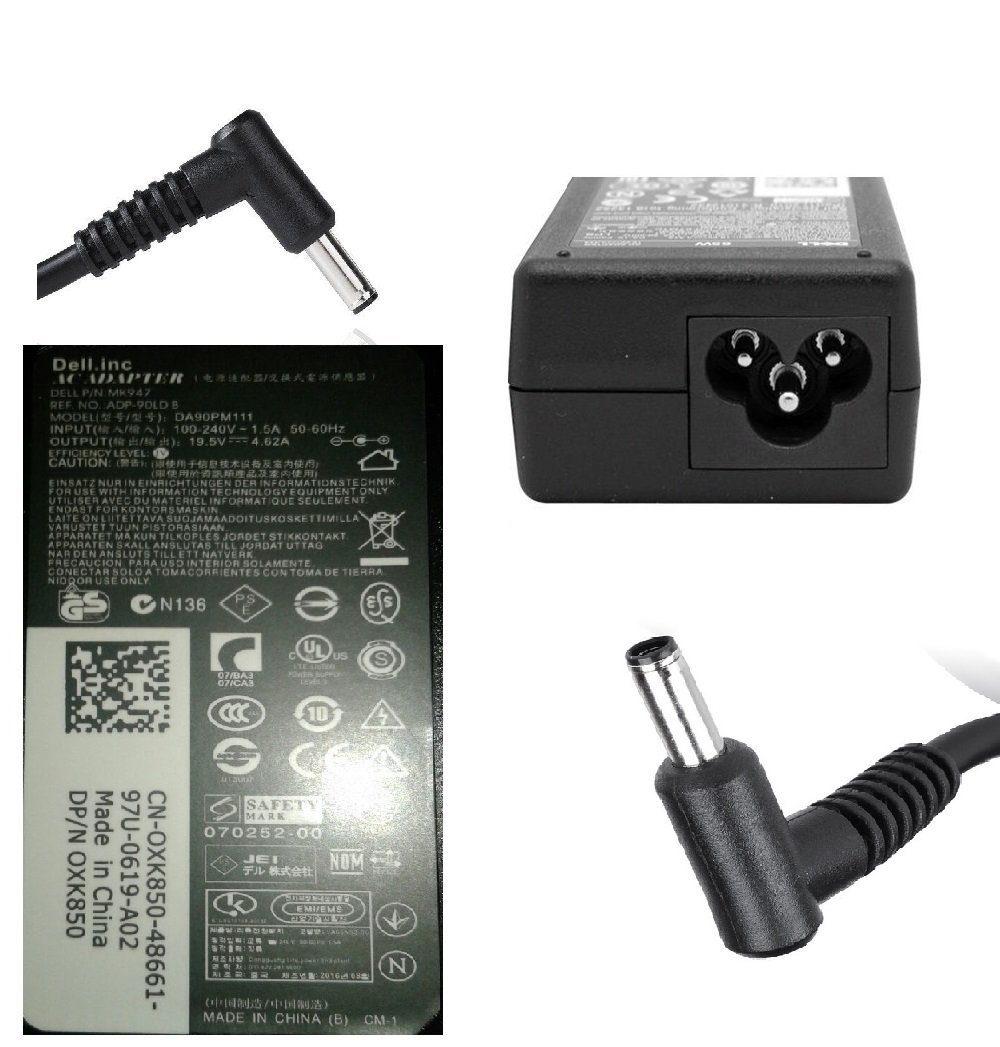 Dell Laptop Charger 19v  Charger 90w (New Pin)
