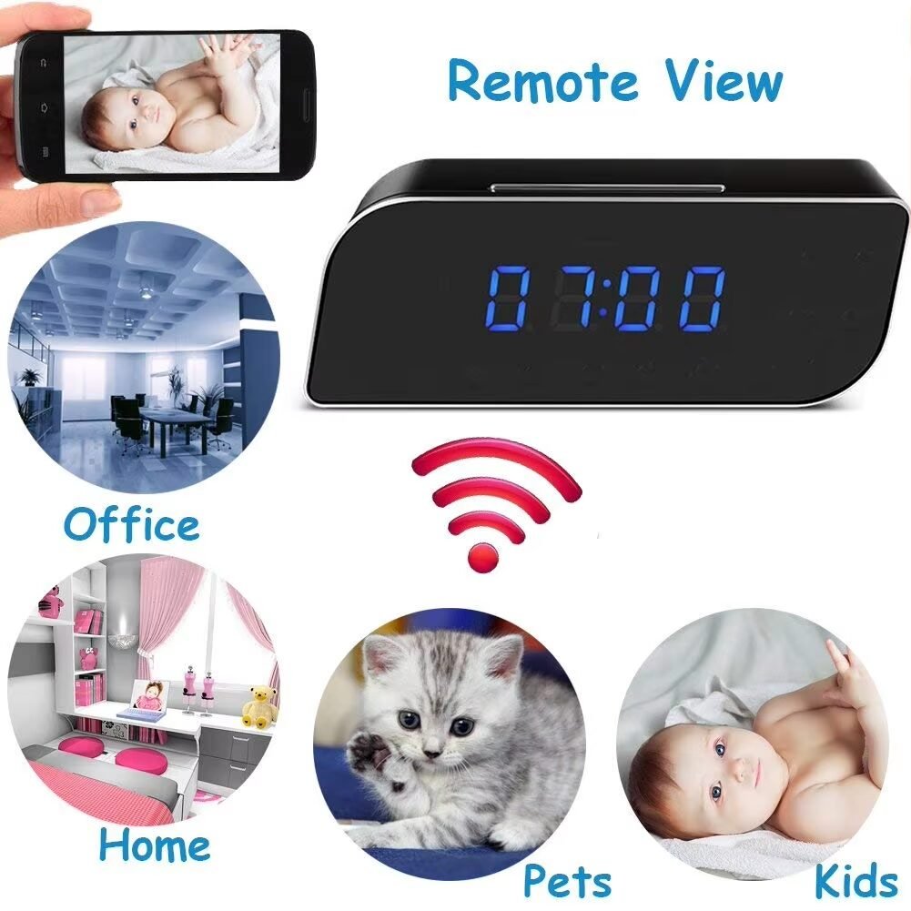 Hidden T3 WiFi Table Clock HD 1080P Mini Wireless IP Camera - Image 7