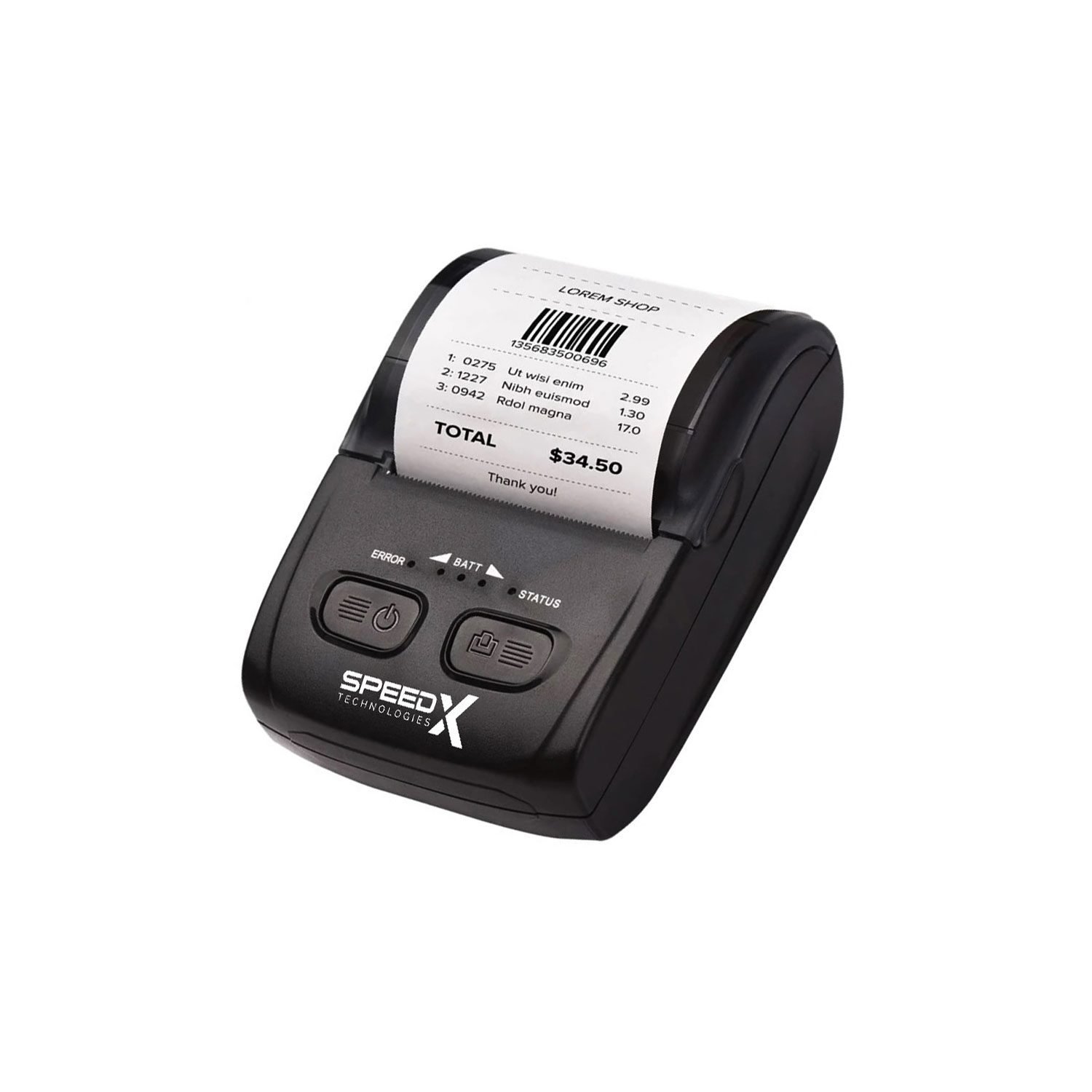 Speed-x Bt500M Mini Portable Printer