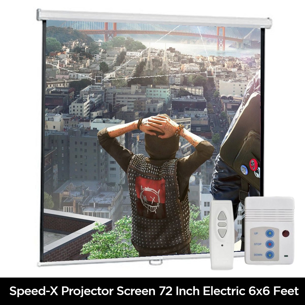 72-inch Electric Motorised Projector Screen