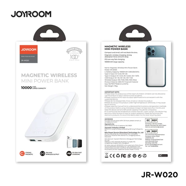 JOYROOM JR-W020 10000MAH Power Bank