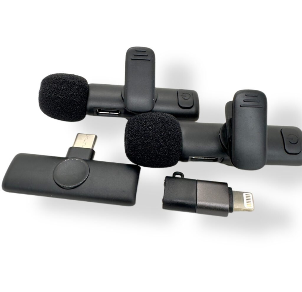 K11 2-in-1 Collar Wireless Microphone iPhone/Android & Type C Supported