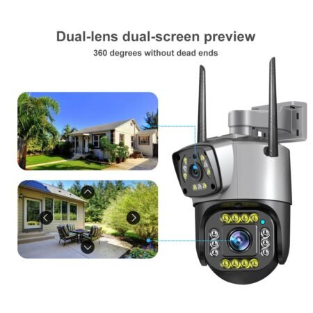 Outdoor Wireless Dual Lens IP Camera