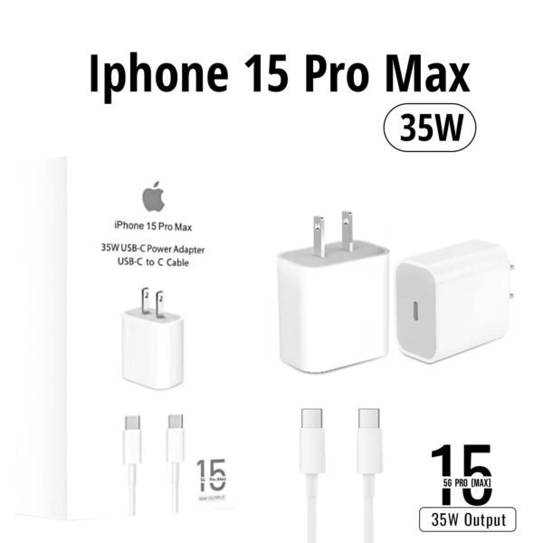 iPhone 15 Pro Max 35W USB-C Power Adapter