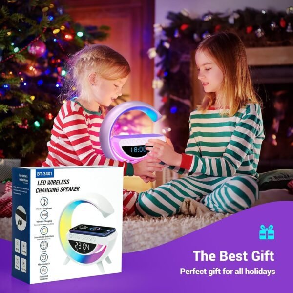 LED Wireless Charger Speaker