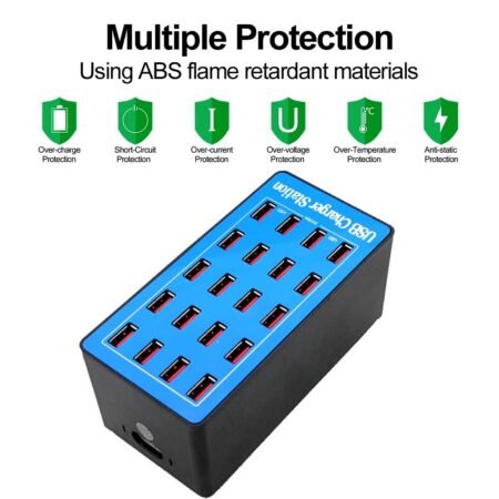20-Port 100W USB Charging Station