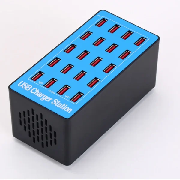 20-Port Multiple USB Charging Station