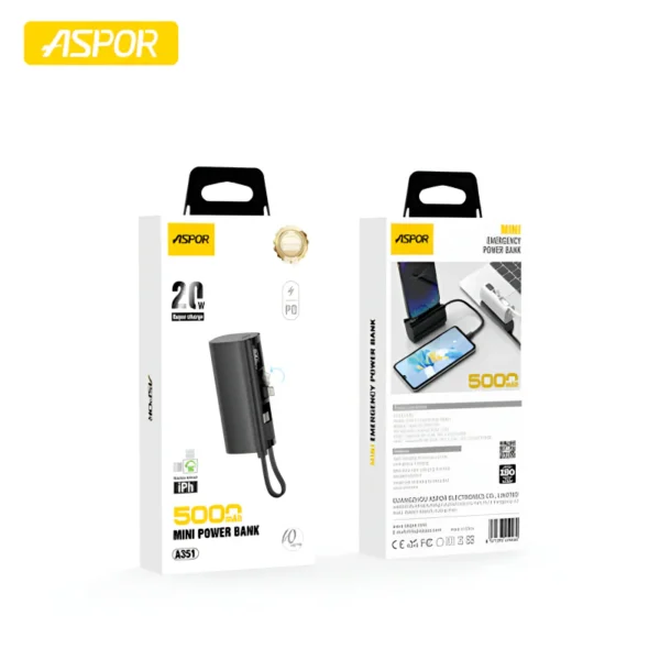 Aspor A351 5000mAh Power Bank