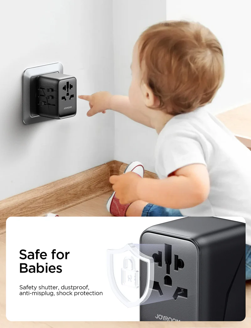 Joyroom 4 Port Universal Travel Adapter