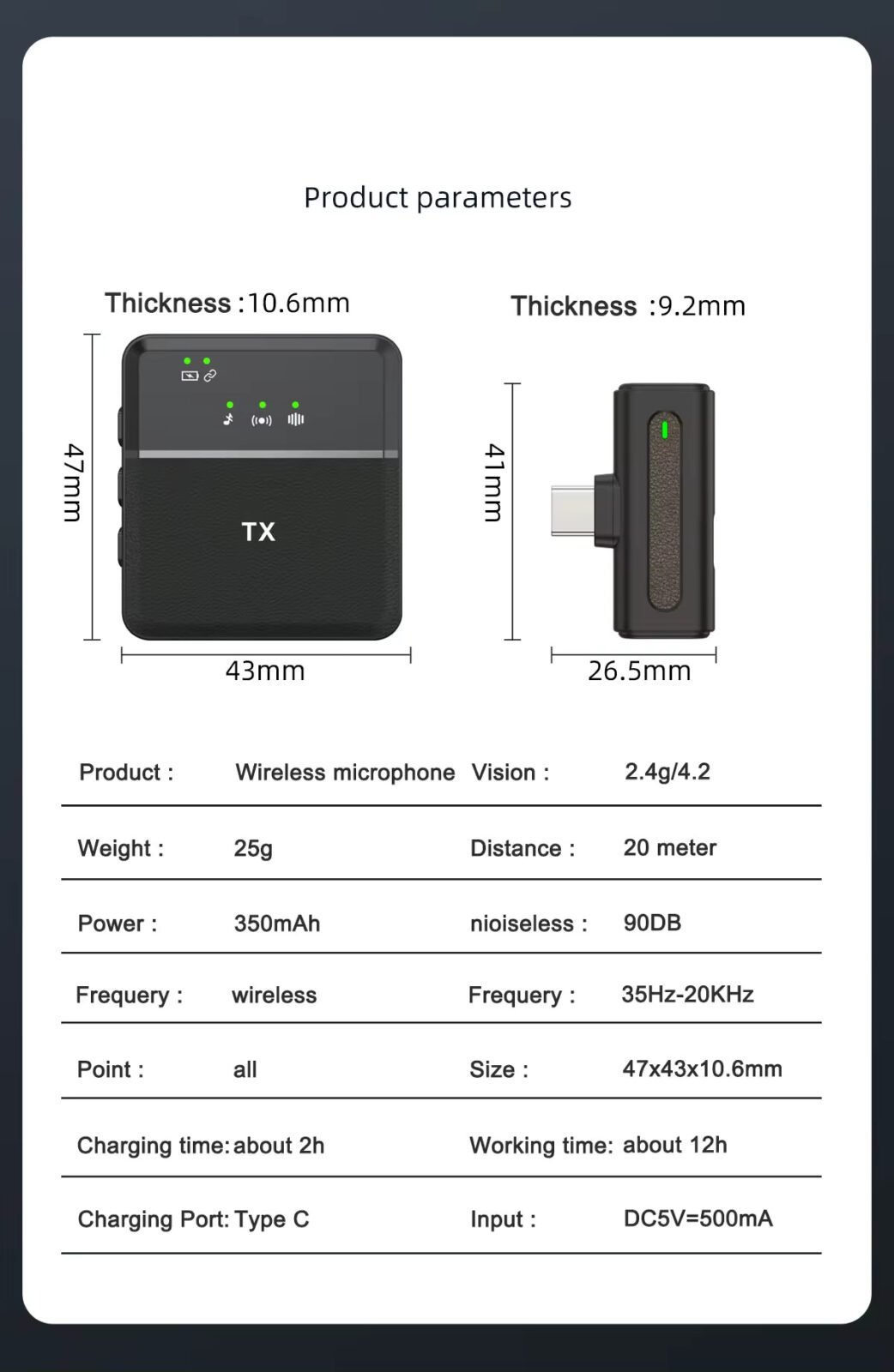 SX8 Microphone