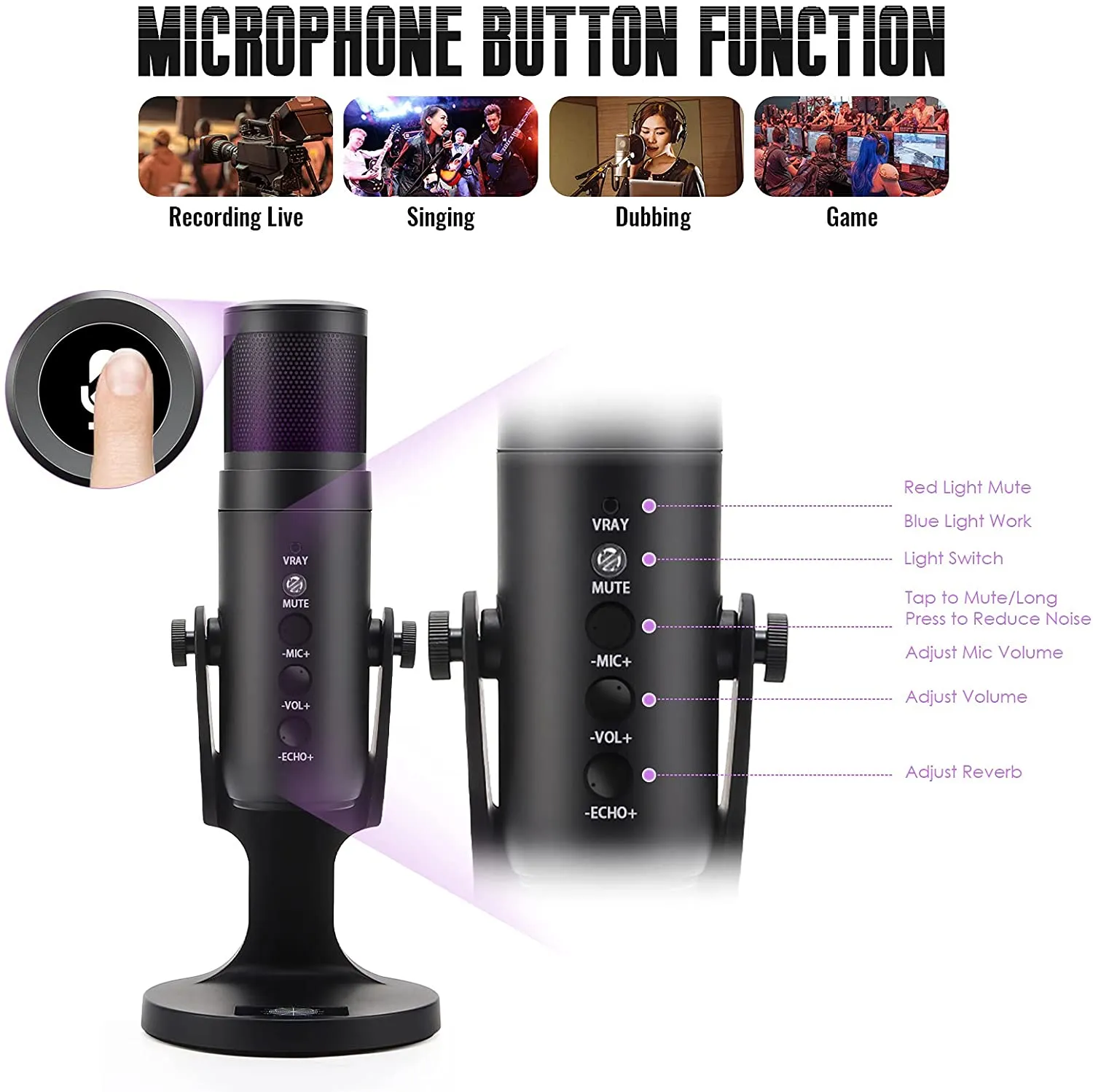 JMARY MC-PW9 Recording Microphone
