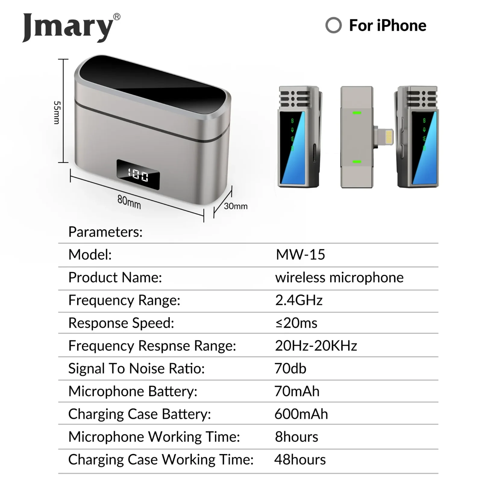 JMARY MW-15 iPhone Microphone