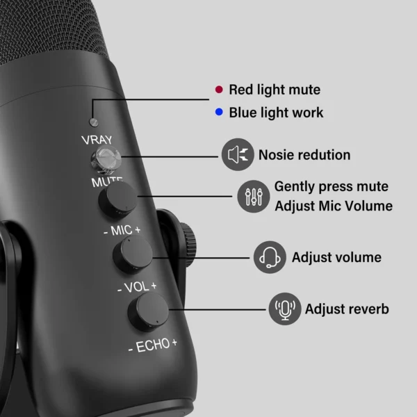 JMARY Podcasting USB Microphone