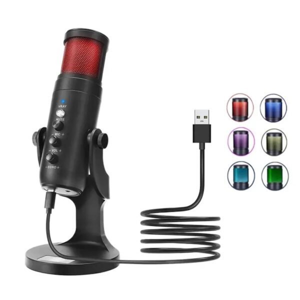 JMARY RGB USB Recording Microphone