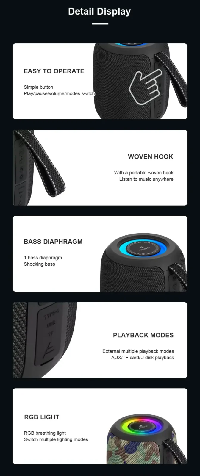 Kisonli Q26 Small Speaker