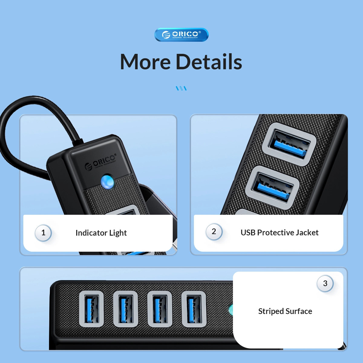 ORICO 4 Ports Type C HUB