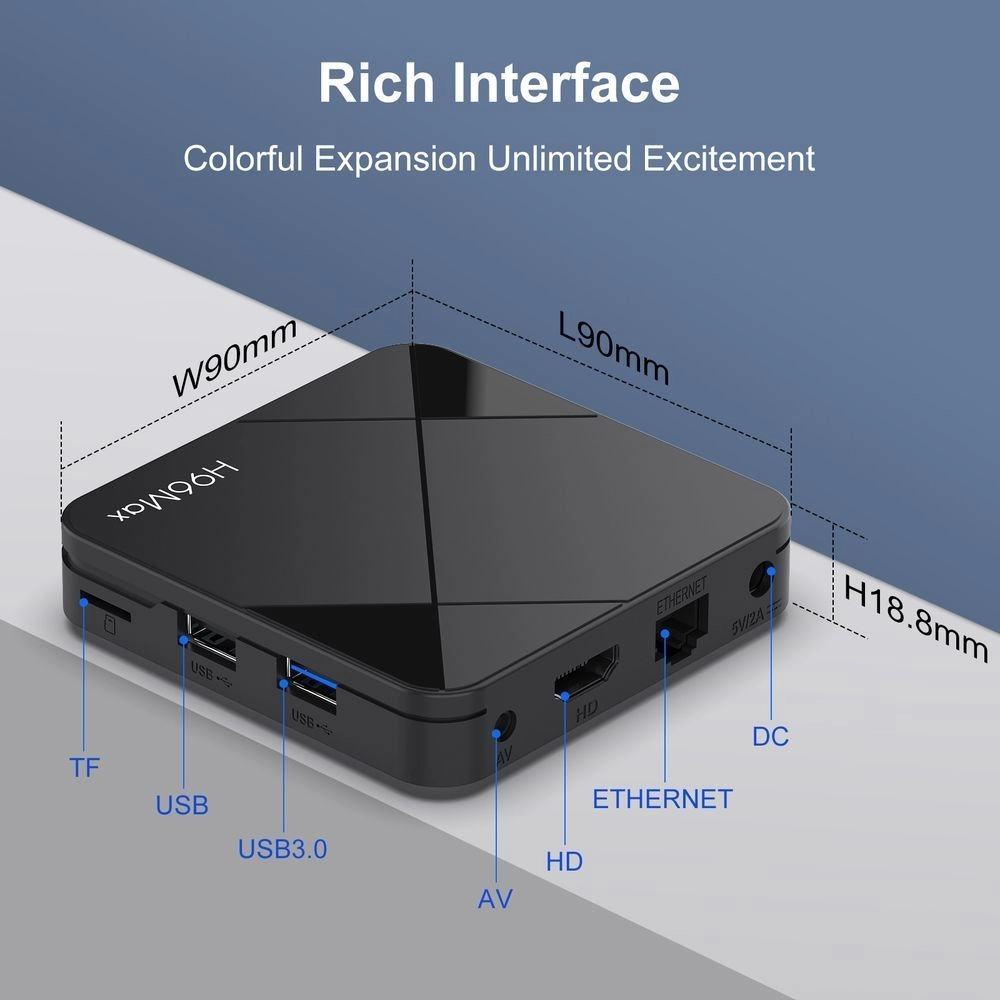 H96 Max H313 Chip Android TV BOX