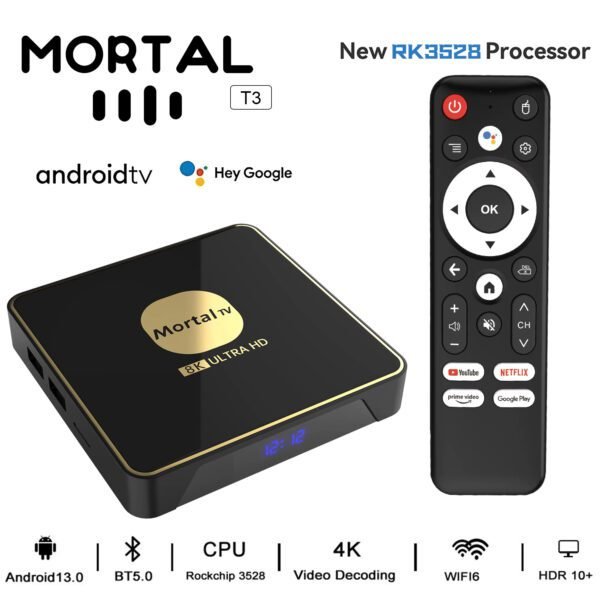 MORTAL T3 Android Smart TV Box