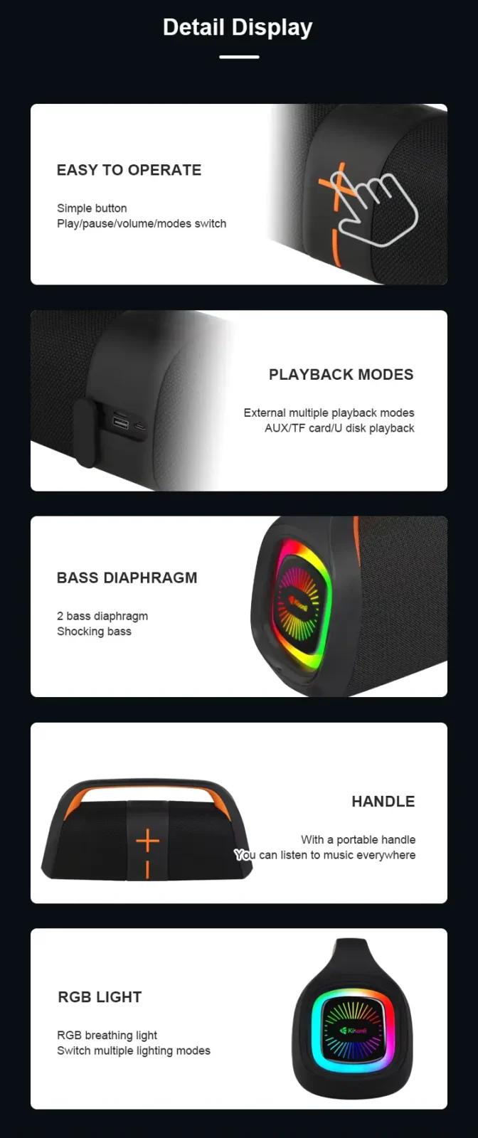 Kisonli K12 Portable Speaker