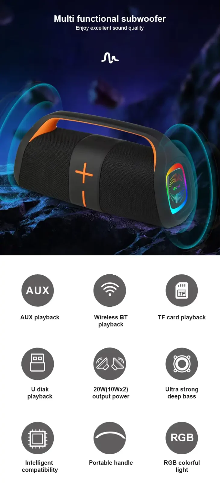 Kisonli K12 Wireless Portable Speaker