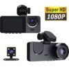 3-Channel WiFi Dash Cam 1080P