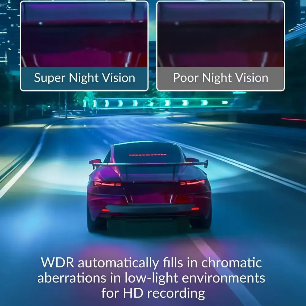3-Channel WiFi Dash Cam