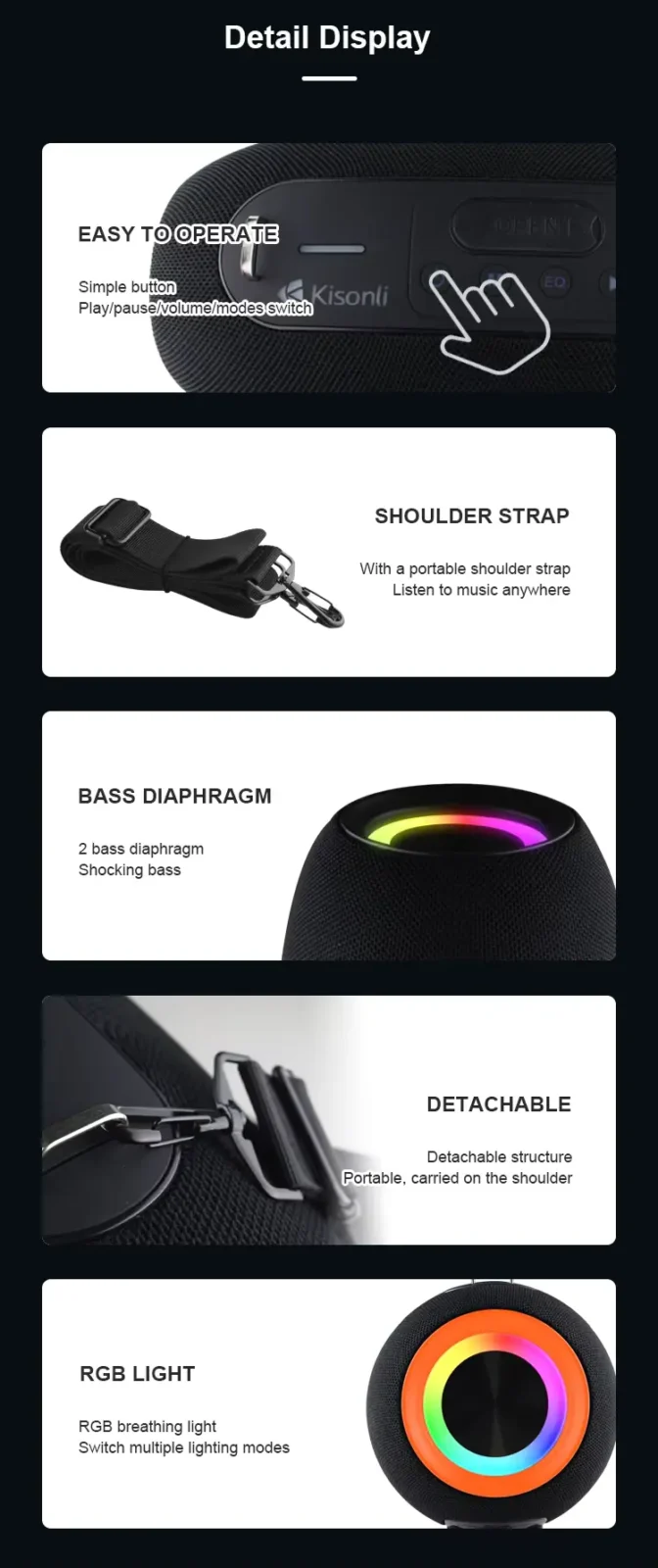 Kisonli K8 50w Speaker