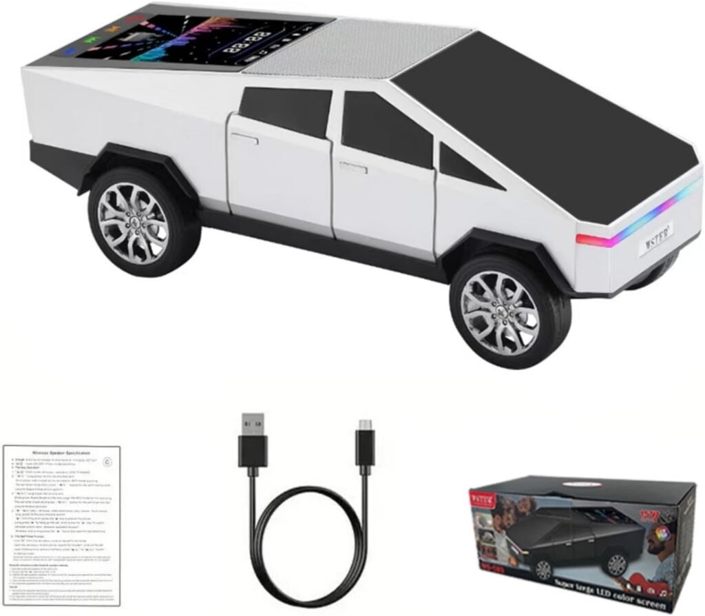 WSTER WS-580 Cybertruck Car Shaped Wireless Bluetooth Speaker