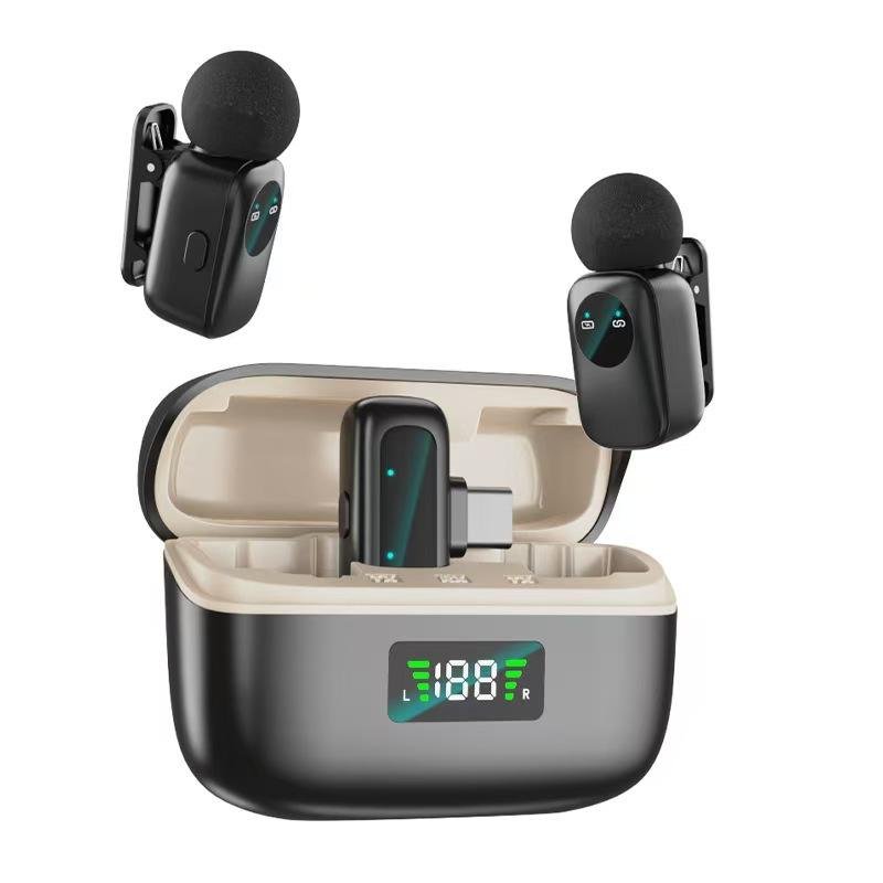 MINI8 RTS Lavalier Metal Condenser Lightweight Wireless Dual Microphone
