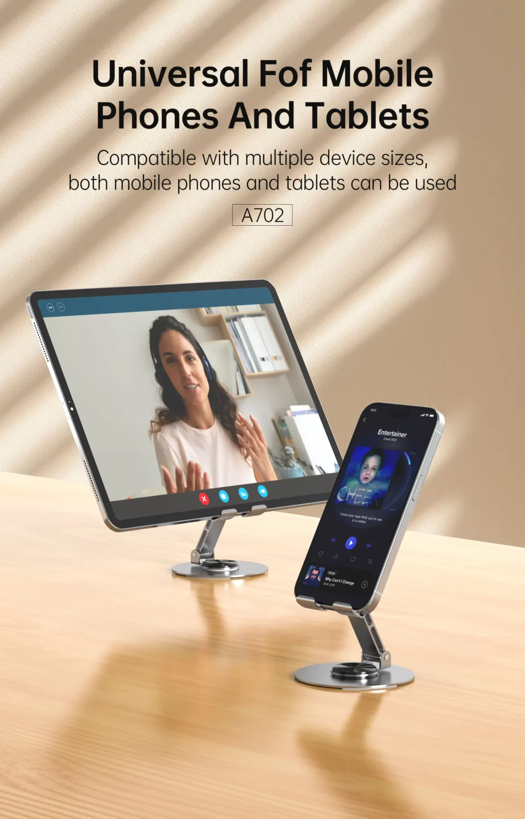 Aspor A702 Foldable Tablet Holder