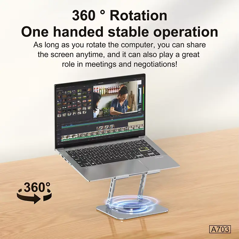 Aspor A703 360° Rotating Laptop Stand
