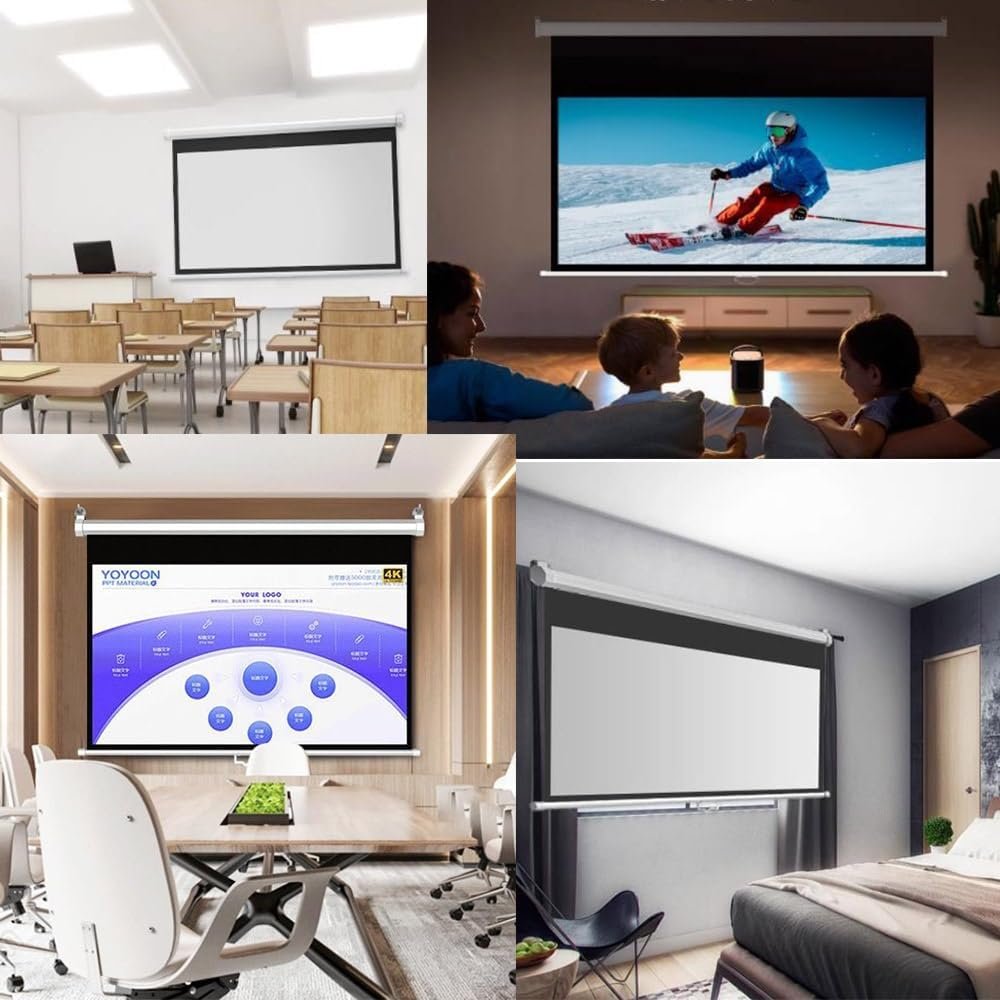 Speed-X 100 Inch Manual Projector Screen