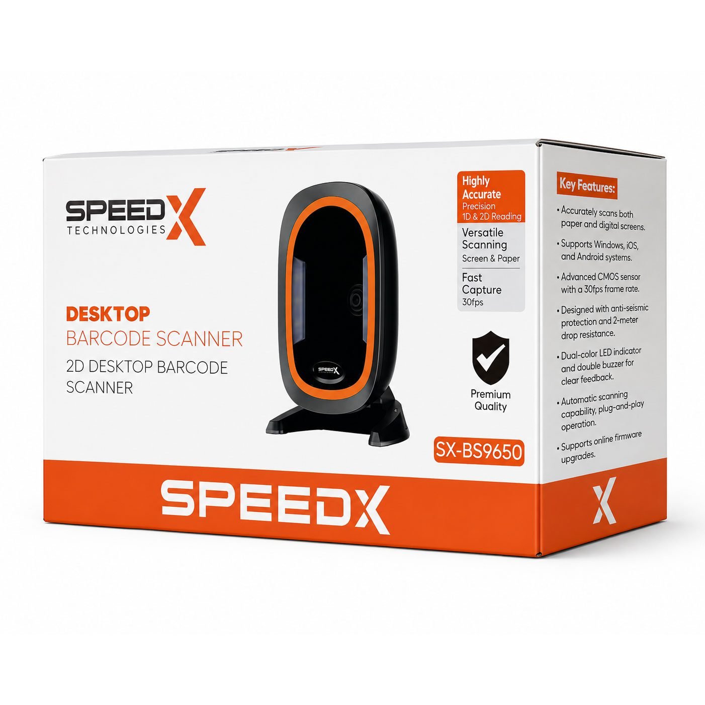 SX-BS9650 2D Desktop Barcode Scanner