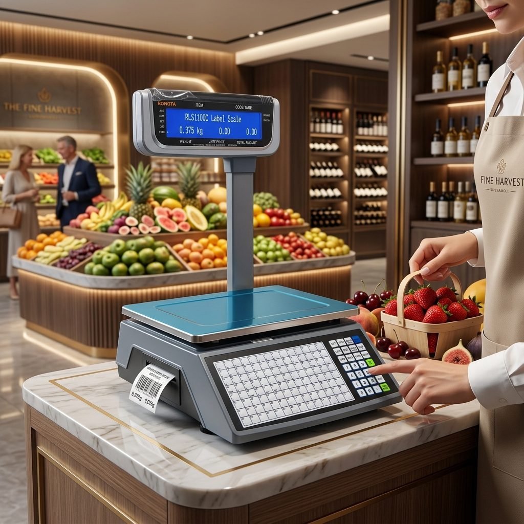 Digital Barcode Label Printing Scale